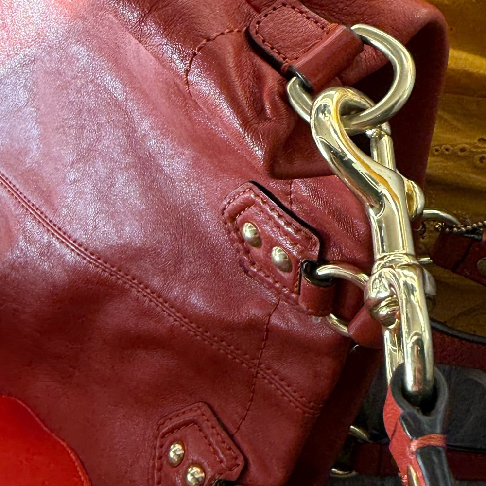 COACH‎ Leather Bag tote “Ashley”#F1261-19243 compartments crossbody satchel EUC - Picture 17 of 17
